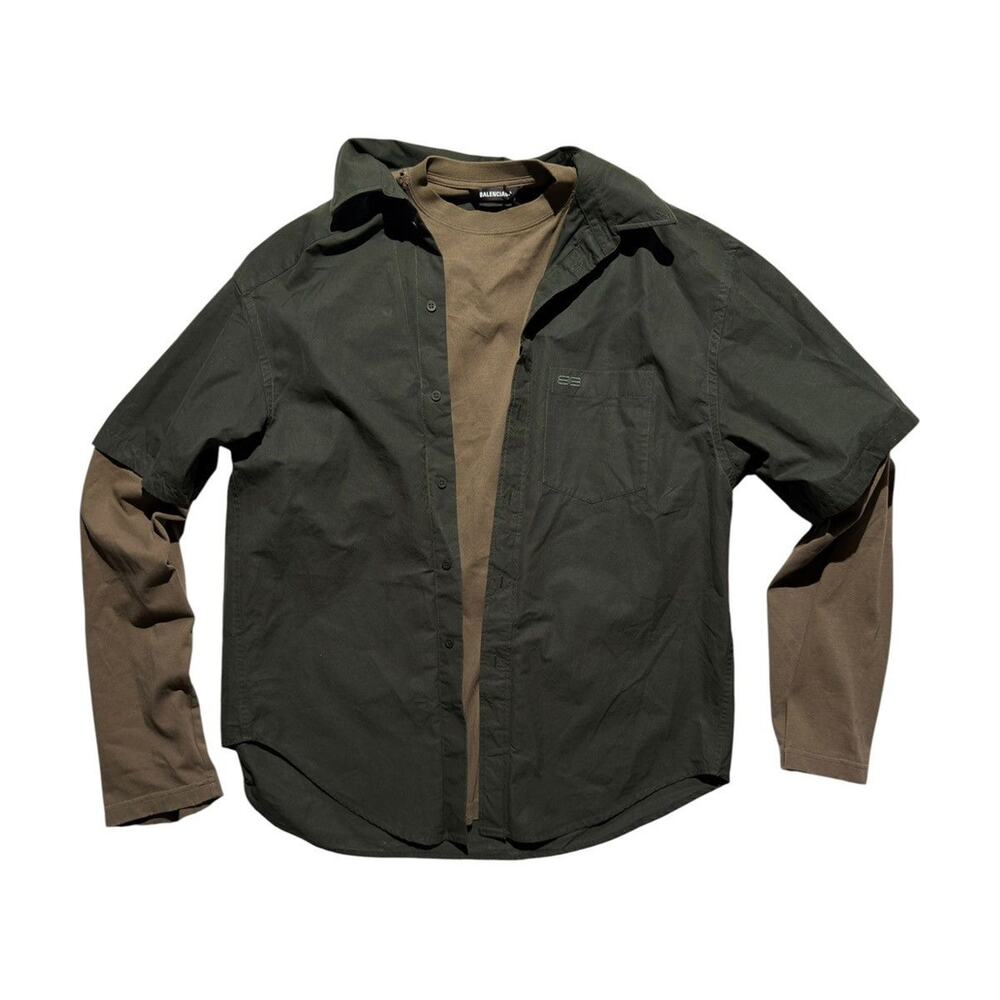 Trompe loeil layered button down